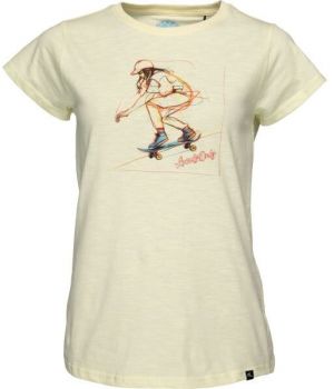 Reaper SKATEGIRL Dámske tričko, béžová, veľkosť