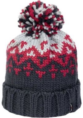 Finmark WINTER HAT Dámska zimná pletená čiapka, tmavo sivá, veľkosť