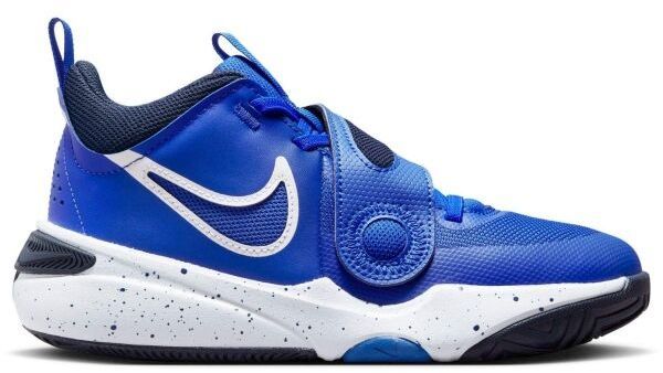 Nike TEAM HUSTLE D 11 Detská basketbalová obuv, modrá, veľkosť 37.5