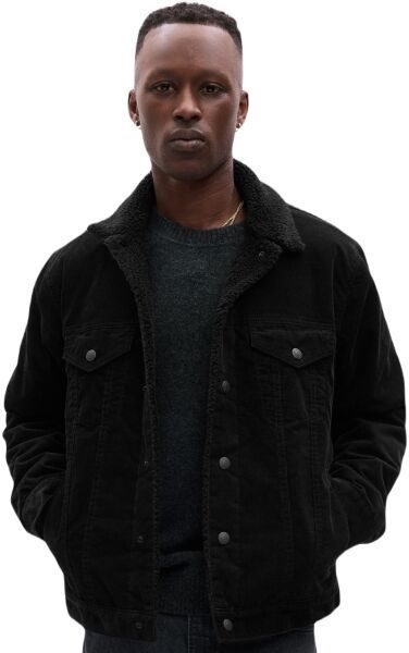 GAP FA23 SHERPA Pánska bunda, čierna, veľkosť