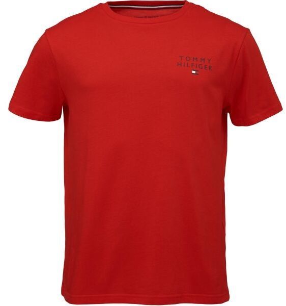 Tommy Hilfiger TH ORIGINAL-CN SS TEE LOGO Pánske tričko, červená, veľkosť S