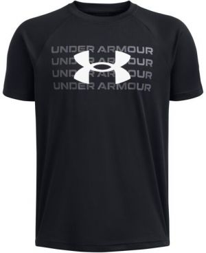 Under Armour TECH LOGO Chlapčenské tričko, čierna, veľkosť S