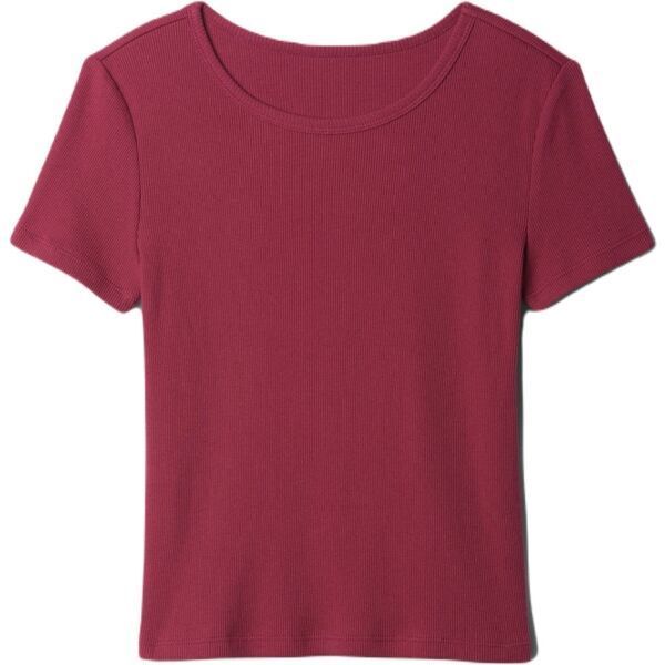 GAP SS RIB Dievčenské tričko, vínová, veľkosť