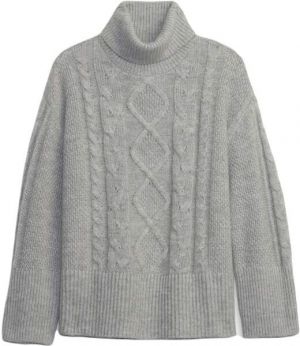 GAP SPLIT Dámsky sveter, sivá, veľkosť