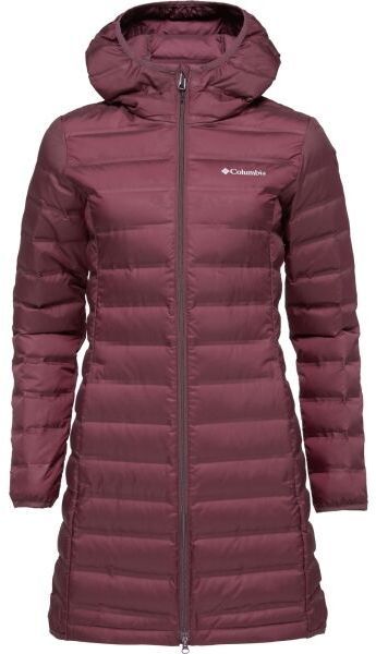 Columbia LAKE 22 II DOWN LONG HOODED JACKET Dámska zimná bunda, vínová, veľkosť