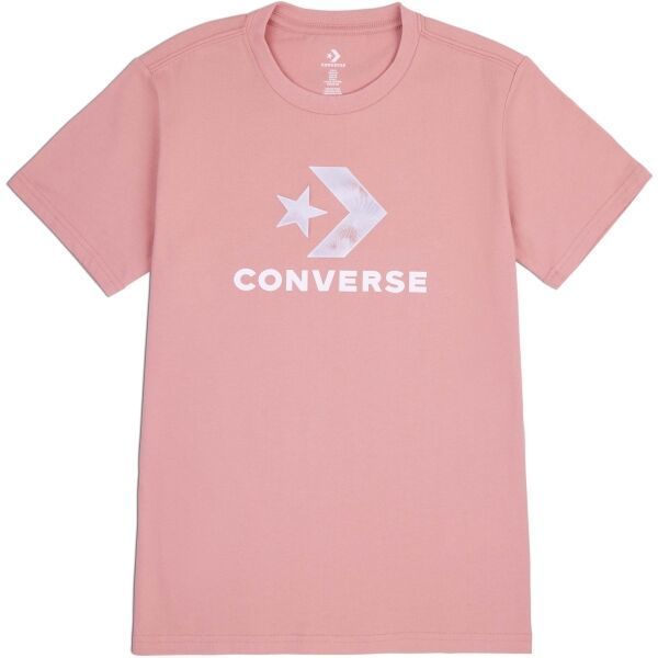 Converse SEASONAL STAR CHEVRON Dámske tričko, ružová, veľkosť