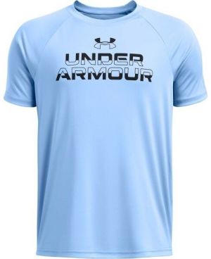 Under Armour SPLIT WORDMARK Chlapčenské tričko, svetlomodrá, veľkosť