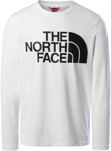 The North Face STANDARD M Pánske tričko s dlhým rukávom, biela, veľkosť