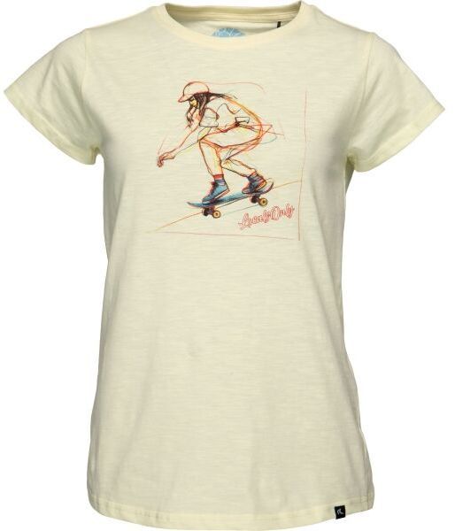 Reaper SKATEGIRL Dámske tričko, béžová, veľkosť
