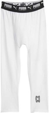 Puma HOOPS TEAM 3/4 TIGHT BASELAYER Basketbalové elastické nohavice, biela, veľkosť