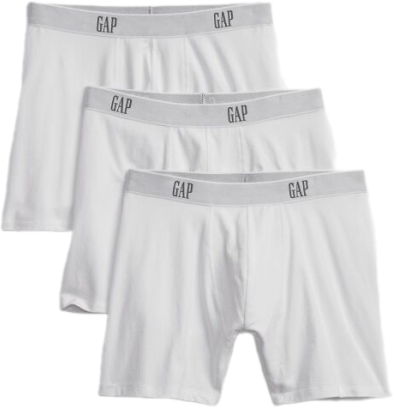 GAP V-3PK BASIC Pánske trenírky, biela, veľkosť