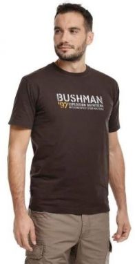 BUSHMAN VOYTA Pánske tričko, hnedá, veľkosť