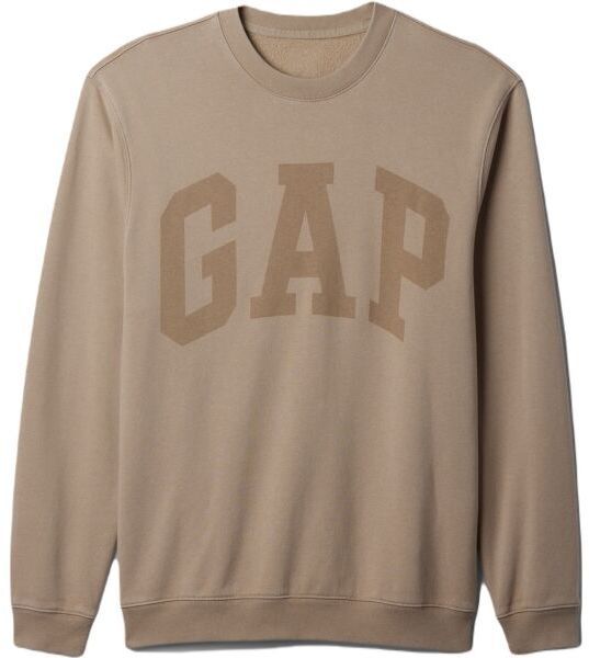 GAP TONAL LOGO Pánska mikina, hnedá, veľkosť
