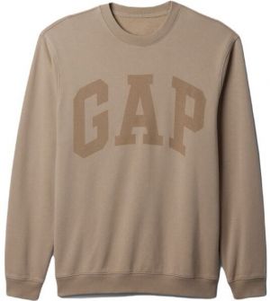 GAP TONAL LOGO Pánska mikina, hnedá, veľkosť