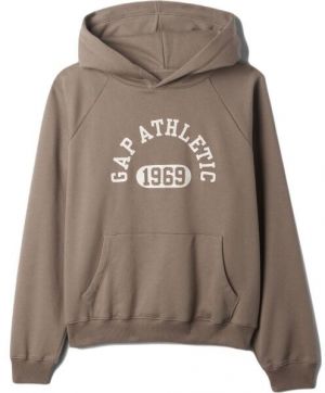 GAP FLEECE STANDARD Dámska mikina, hnedá, veľkosť