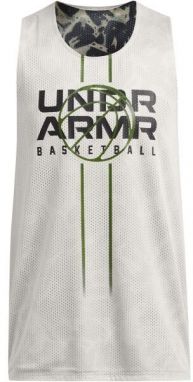 Under Armour ZONE REVERSIBLE Pánske tielko, khaki, veľkosť