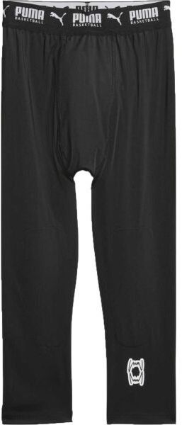 Puma HOOPS TEAM 3/4 TIGHT BASELAYER Basketbalové elastické nohavice, čierna, veľkosť