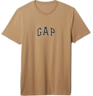 GAP LOGO Pánske tričko, hnedá, veľkosť