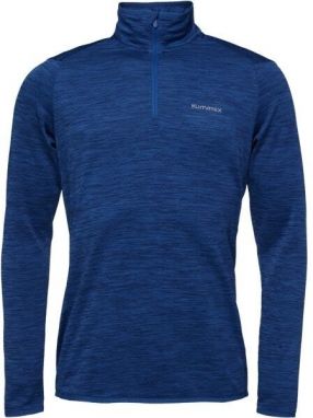 Klimatex ISAMU Pánska mikina s krátkym zipsom, modrá, veľkosť
