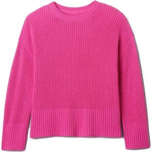 GAP BOXY CREW Dievčenský sveter, ružová, veľkosť