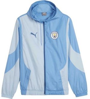 Puma MANCHESTER CITY FC PREMATCH WOVEN JACKET Pánska bunda, modrá, veľkosť