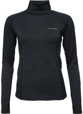 Klimatex MIRU1 Dámska mikina s krátkym zipsom, čierna, veľkosť