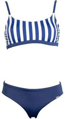Axis STRIPE Dámske dvojdielne plavky, tmavo modrá, veľkosť