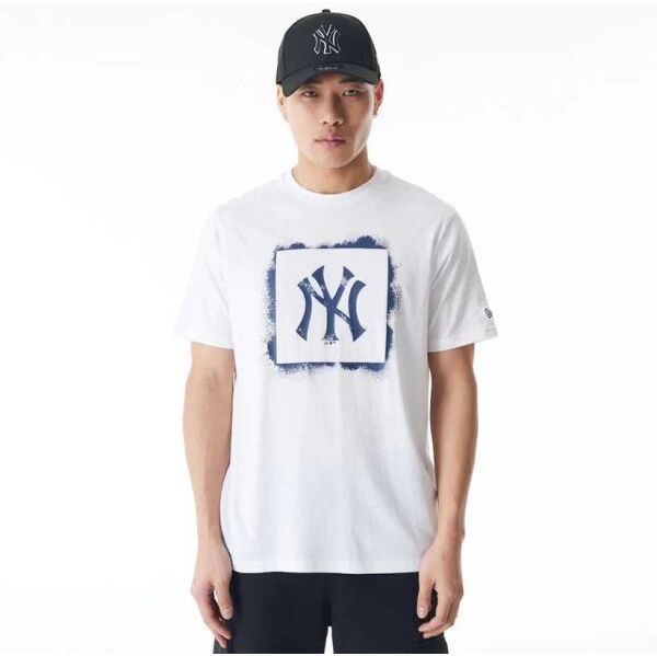 New Era NEW YORK YANKEES MLB SPRAY STAMP Pánske tričko, biela, veľkosť