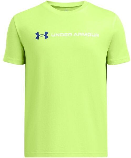 Under Armour WORDMARK Chlapčenské tričko, svetlo zelená, veľkosť XS