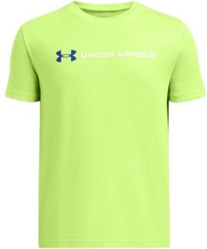 Under Armour WORDMARK Chlapčenské tričko, svetlo zelená, veľkosť XS