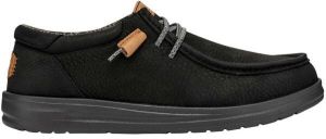 HEY DUDE WALLY GRIP CRAFT LEATHER Pánska obuv na voľný čas, čierna, veľkosť