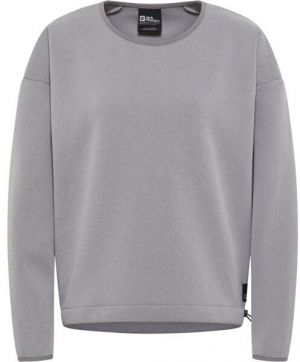 Jack Wolfskin WANDEREST PULLOVER W Dámska mikina, sivá, veľkosť