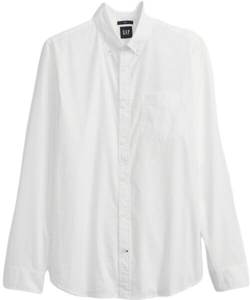 GAP SLIM STRETCH POPLIN BASIC Pánska košeľa, biela, veľkosť