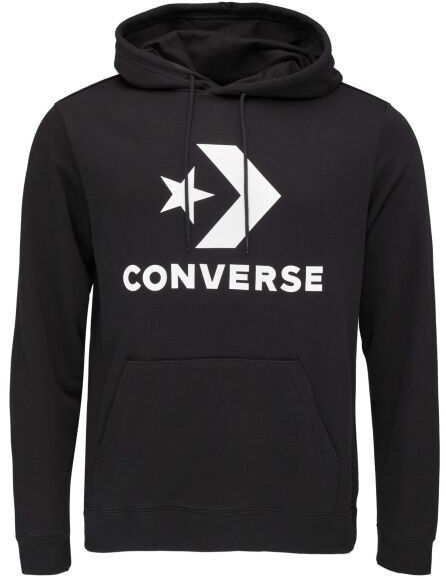 Converse STANDARD FIT CENTER  STAR CHEV Pánska mikina, čierna, veľkosť