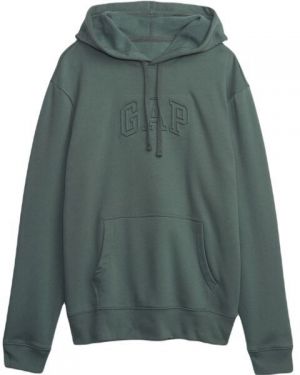 GAP FA23 CORE LOGO Pánska mikina, zelená, veľkosť