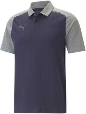 Puma TEAMCUP CASUALS POLO Pánske polo tričko, tmavo modrá, veľkosť