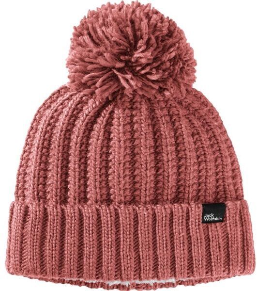 Jack Wolfskin HIGHLOFT KNIT BEANIE W Dámska zimná čiapka, červená, veľkosť