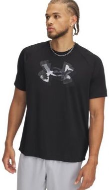 Under Armour TECH PRINT FILL Pánske tričko, čierna, veľkosť