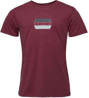 LOAP BOJAR Pánske tričko, vínová, veľkosť