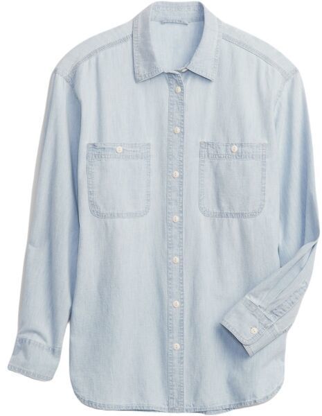 GAP THE BIG SHIRT Dámska košeľa, svetlomodrá, veľkosť