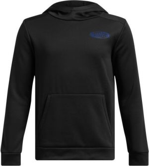Under Armour ARMOUR FLEECE GLITCH Chlapčenská mikina, čierna, veľkosť XL