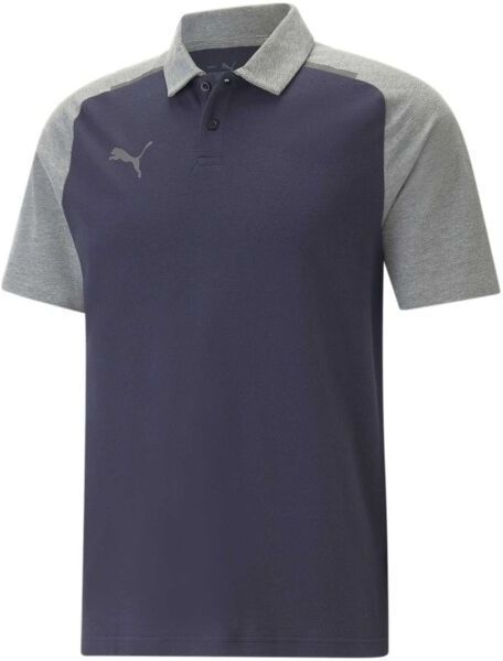 Puma TEAMCUP CASUALS POLO Pánske polo tričko, tmavo modrá, veľkosť