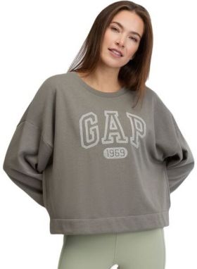 GAP FASHION LOGO Dámska mikina, sivá, veľkosť