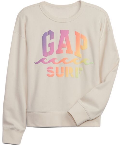 GAP FRAN LOGO Chlapčenská mikina, béžová, veľkosť