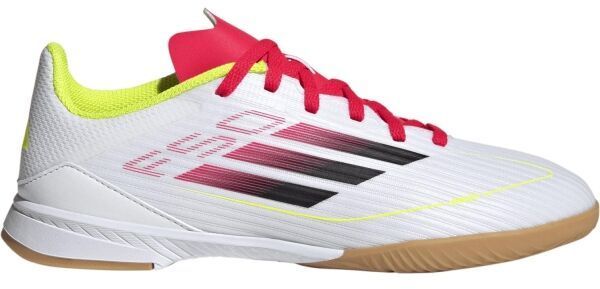 adidas F50 LEAGUE IN J Detská halová obuv, biela, veľkosť 35.5
