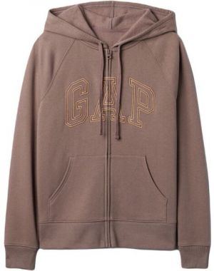 GAP V-GAP HERITAGE FZ HD Dámska mikina, hnedá, veľkosť
