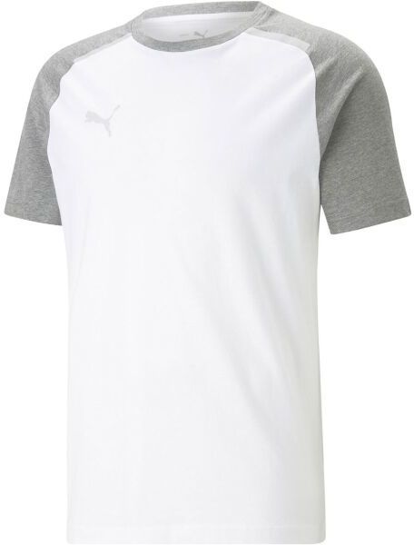Puma TEAMCUP CASUALS TEE Futbalové tričko, biela, veľkosť