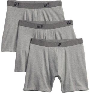 GAP V-3PK BASIC Pánske trenírky, sivá, veľkosť