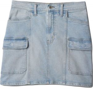 GAP V-DENIM CARGO Dámska sukňa, svetlomodrá, veľkosť