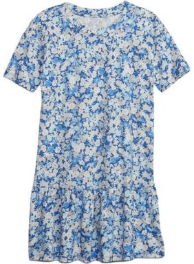 GAP SS PEPLUM Dievčenské šaty, modrá, veľkosť